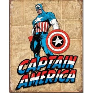 Captain America Tin Sign USA Made